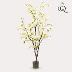 Kunstig plante - Prunus - Kirsebærblomst - Hvid - 175cm